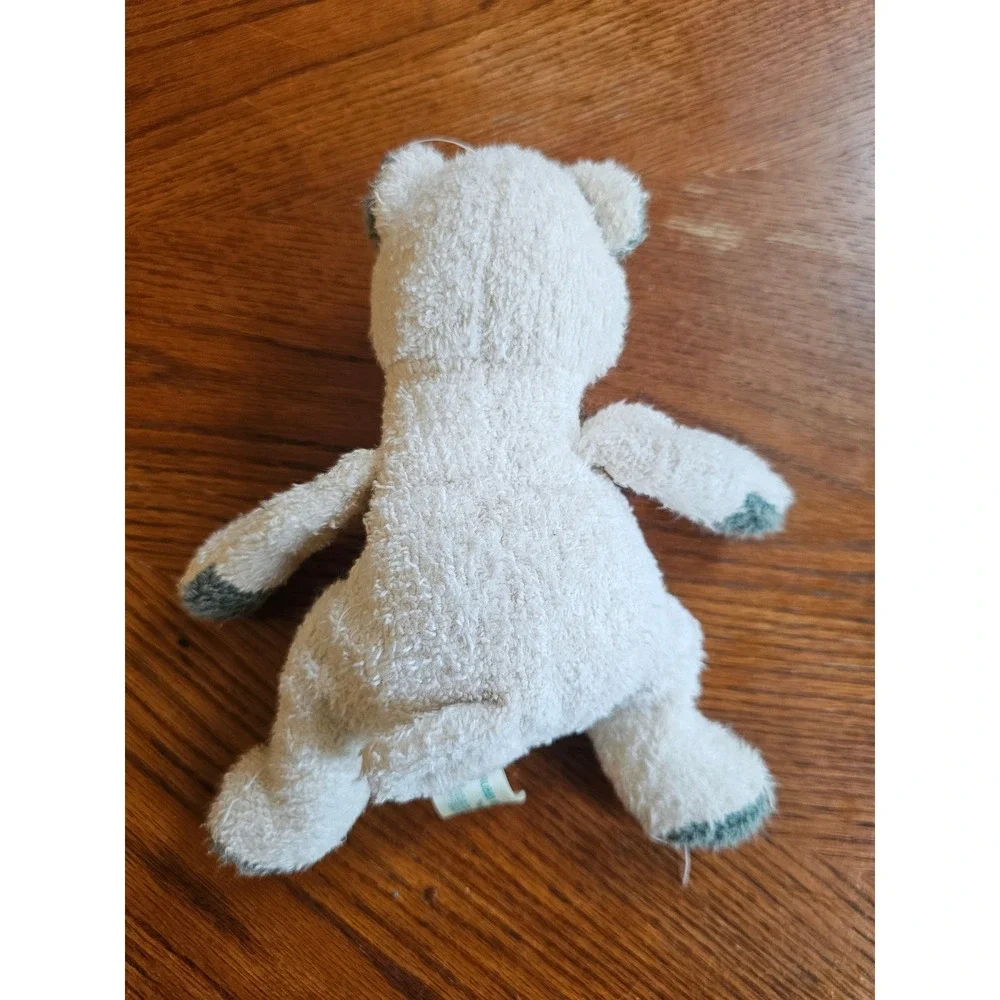 Bath & Body Works Scrubby Buddies Yule‎ Bear Plush Toy Vintage bear white gray